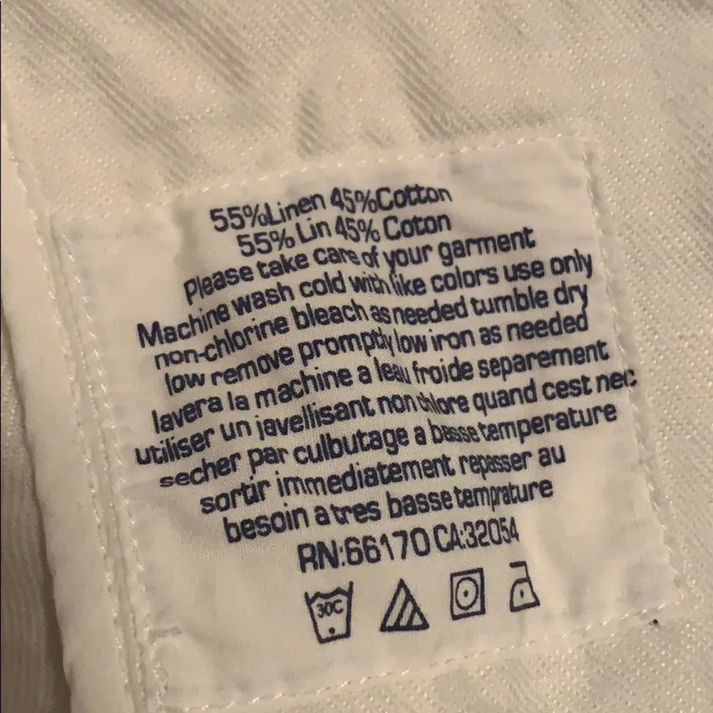 ANTHROPOLOGIE Hei Hei White cotton ruffle blazer - Image 6