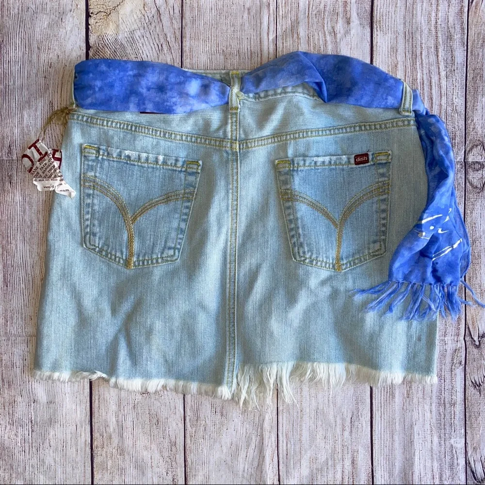 Dish Denim Jean Skirt Chloe NWT 28 - Image 7