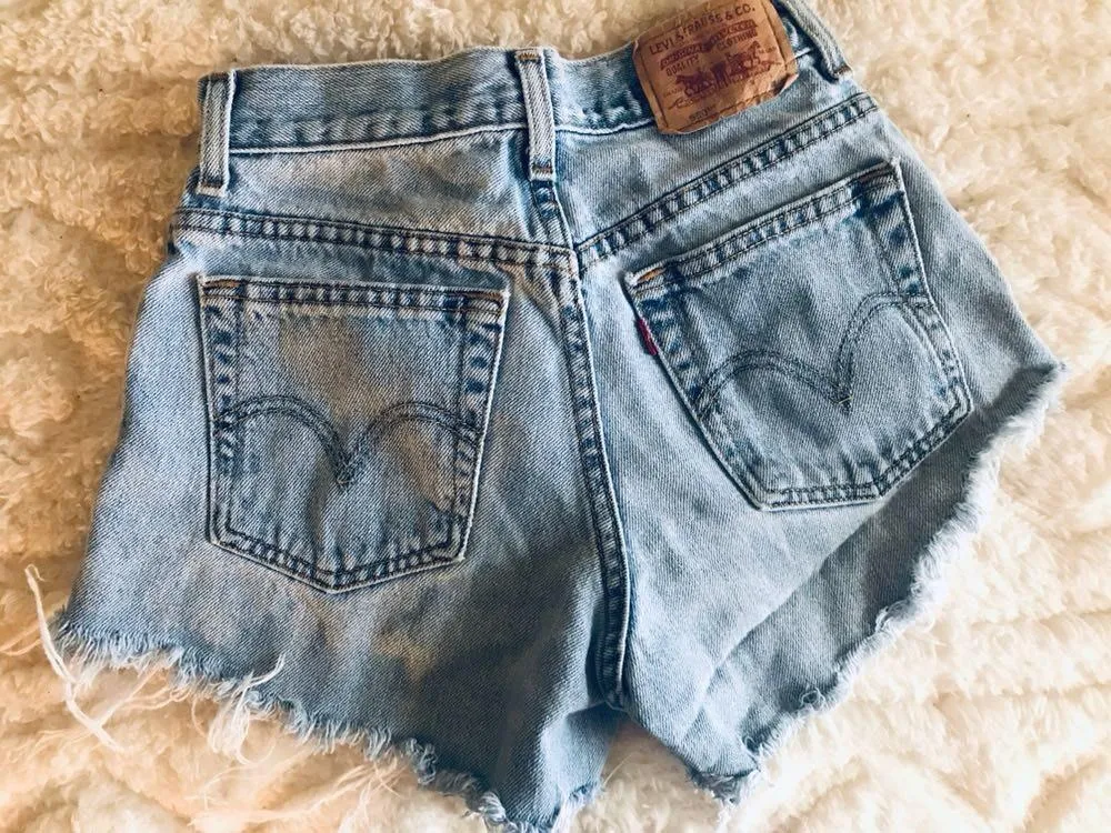 Levi’s High Waisted Jean Shorts - Image 2