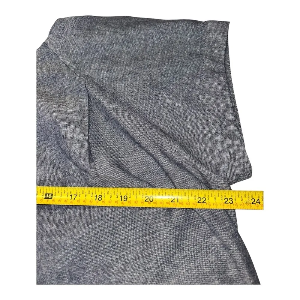Free People Chambray TunicTop XS Gray Oversized Boho Coastal Pockets
Women’s New - Image 6
