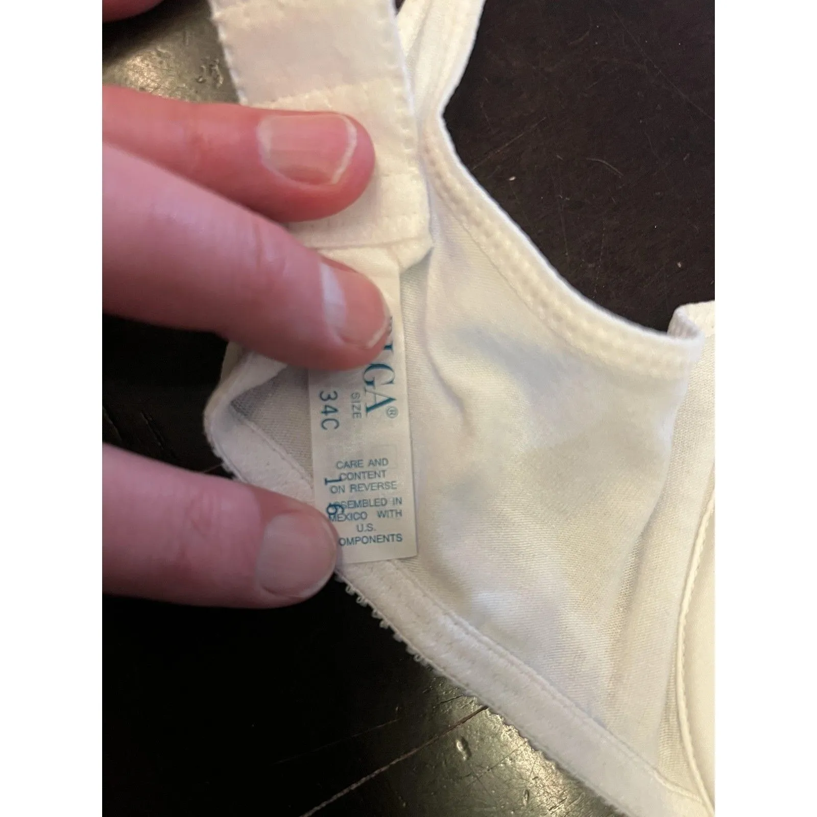 Vintage Olga Baby N Me Nursing Bra Womens 34C White Maternity Underwire Seamless Size undefined - Image 6