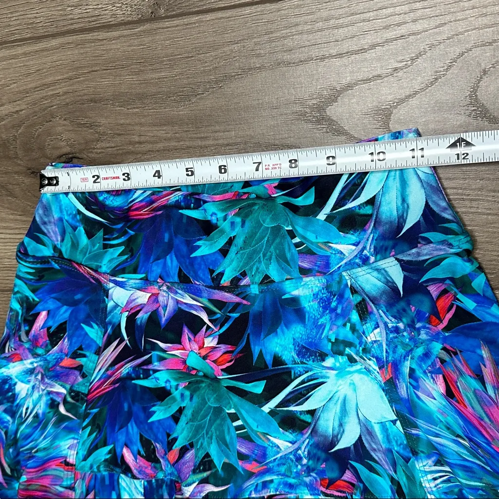 Dona Jo High Rise Tennis Golf Skirt Skort Multicolor Pink Blue Size Small - Image 9