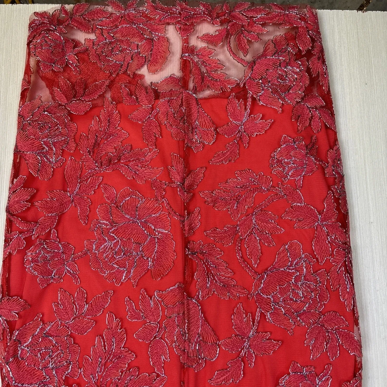 Tadashi Shoji NEW Womens Dress Sz 12 Floral Embroidered Party Formal - Image 9