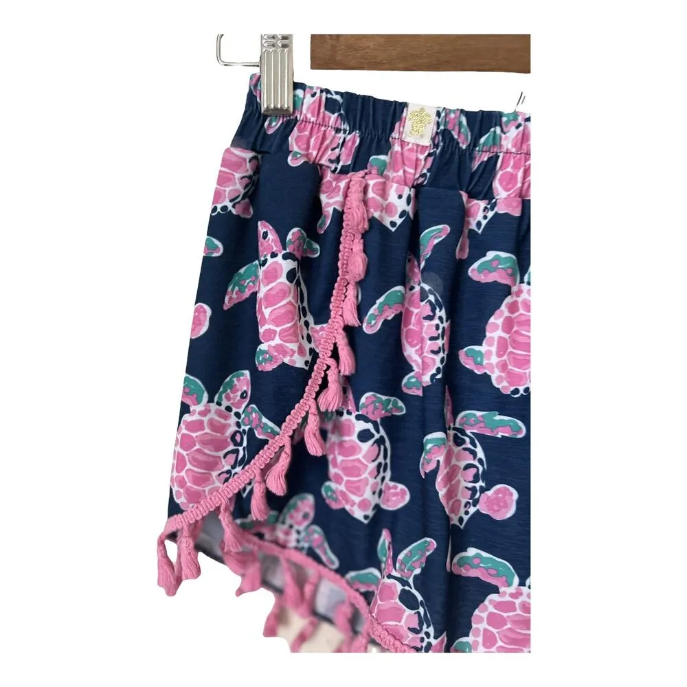 Simply Southern  Turtle Pompom Shorts, size Small/Medium - Image 3