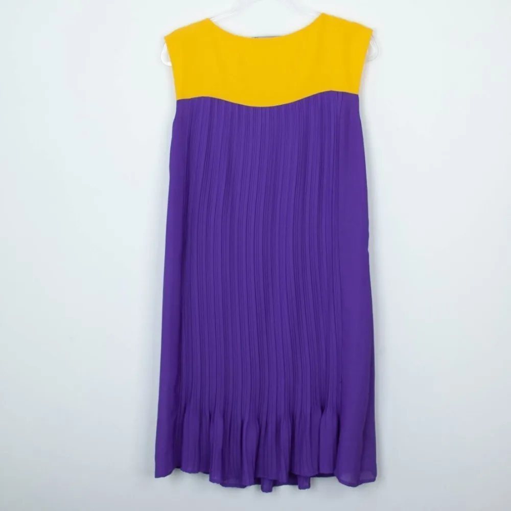 Love Moschino Color Block Pleated Dress Women's Size US‎ 10 - Image 5