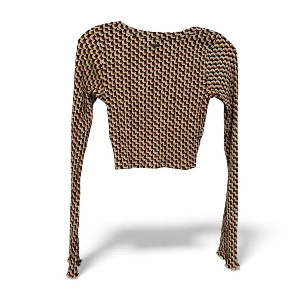 Billabong Multicolor Striped Long Sleeve Tee y2k size M - Image 3