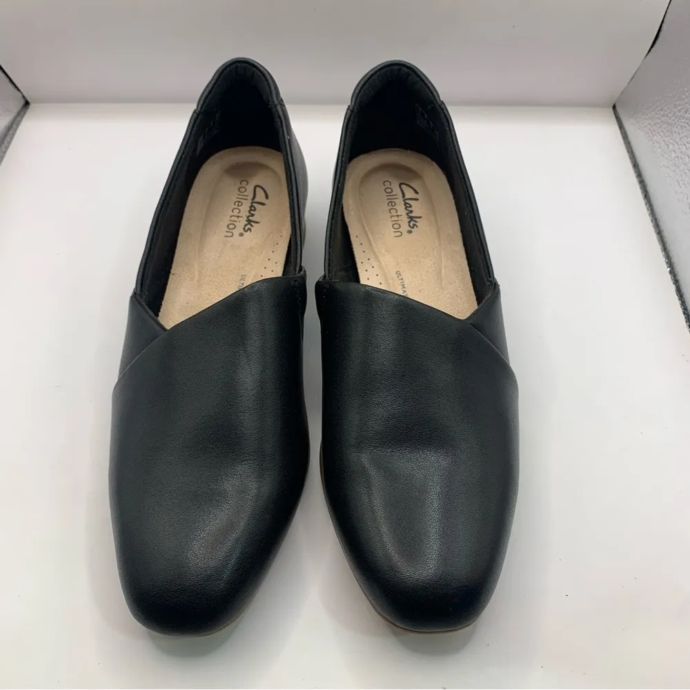 Clarks Women's Juliet Palm black soft leather loafer size 7.5M - Image 2