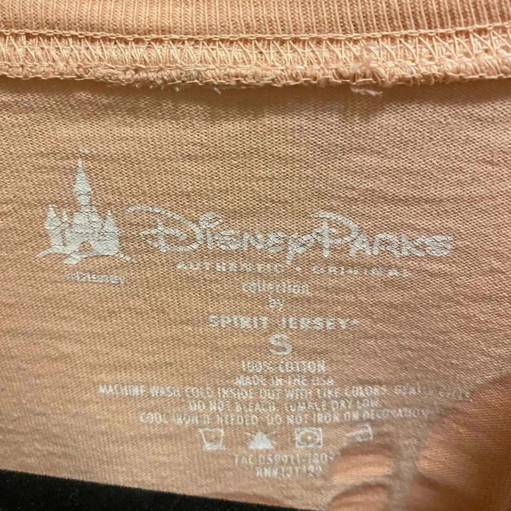 Disney Walt Disney World Peachy Pink Rose Gold Glitter Spirit Jersey Size S - Image 7