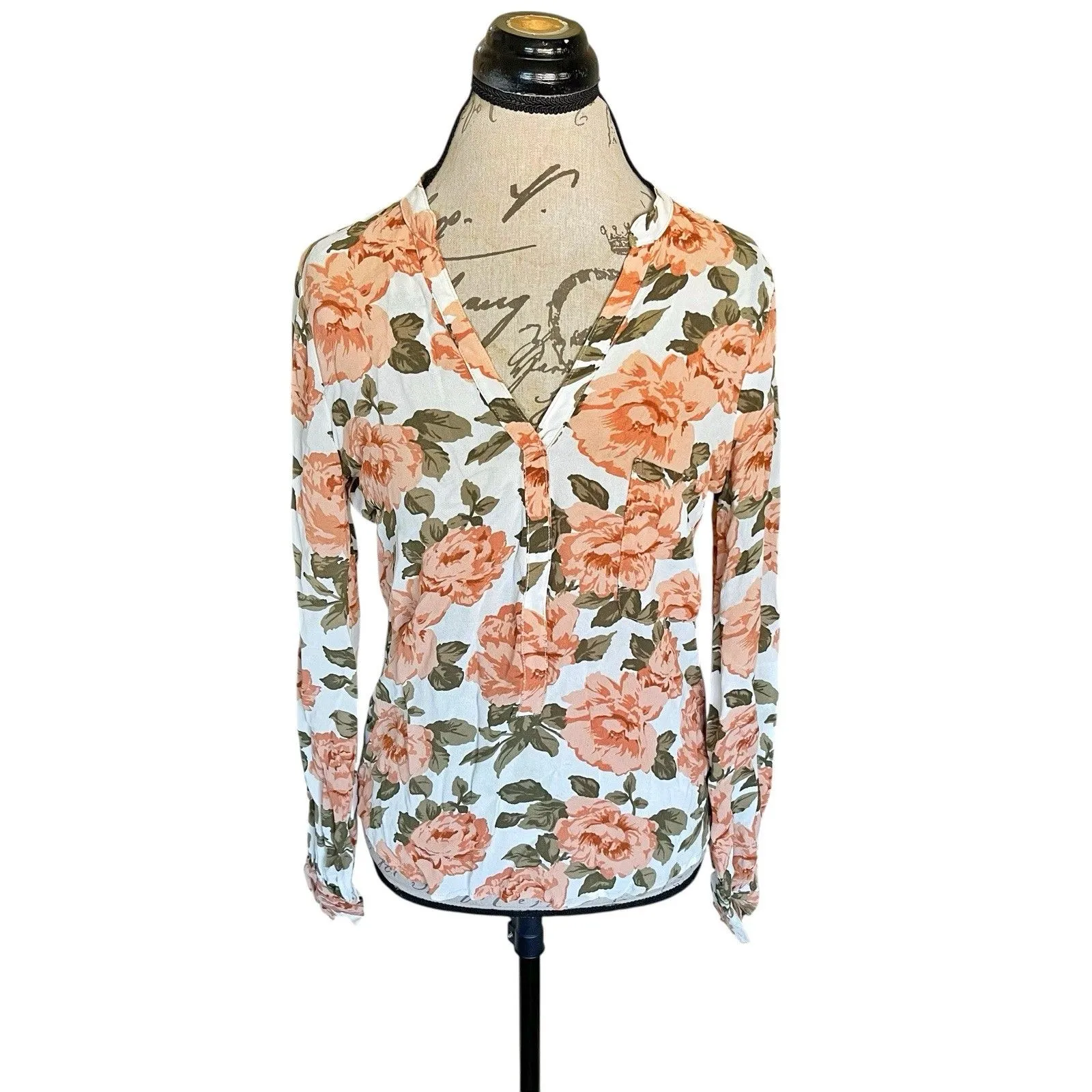 Reformation Womens Blouse XS Floral Cottagecore Cottage Bohemian Boho Romantic - Image 3