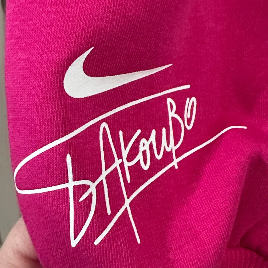 NIKE Giannis Antetokounmpo Basketball Hoodie pink size XL - Image 12