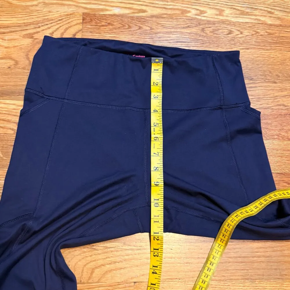 Juicy Couture Sport Women Large Blue Leggings Pockets Athletic Athleisure Sporty - Image 3