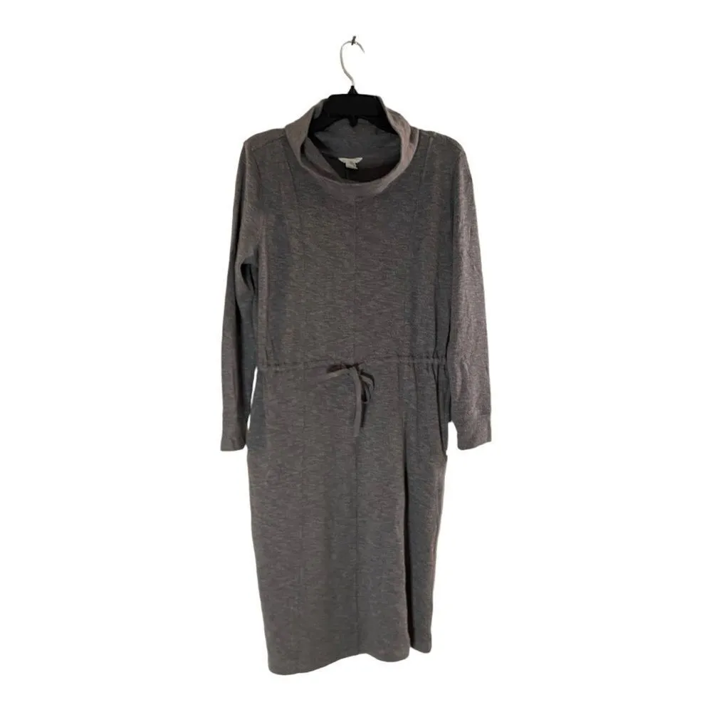 NWT Caslon grey midi sweater dress size small 79% cotton - Image 2