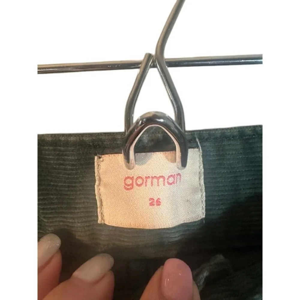 Gorman Green Corduroy Cotton Stretch Blend Casual Jeans Women Sz 26 - Image 8