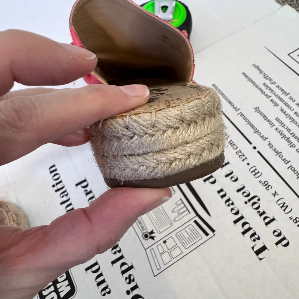 Sam Edelman Coral Fabric Espadrille Mule Sandals Womens 10 Beachy Summer Flats - Image 2