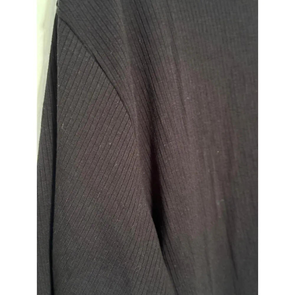 Alexander Jane L/XL Black Ribbed T - Image 4