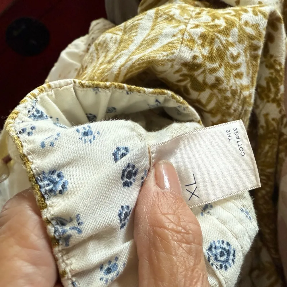 Pilcro Gold and Cream Women's Trousers New no Tags linen blend - Image 4