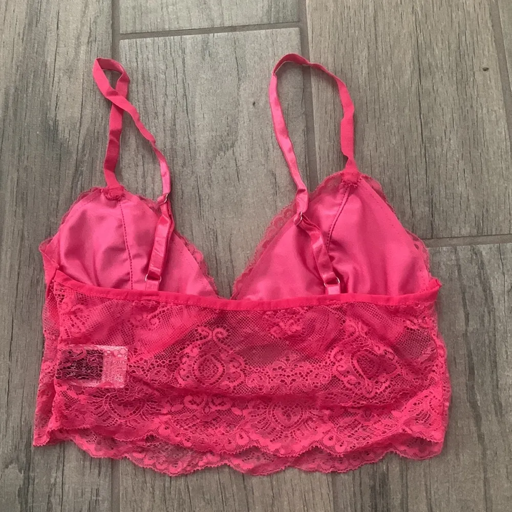 Shein pink lace bralette - Image 3