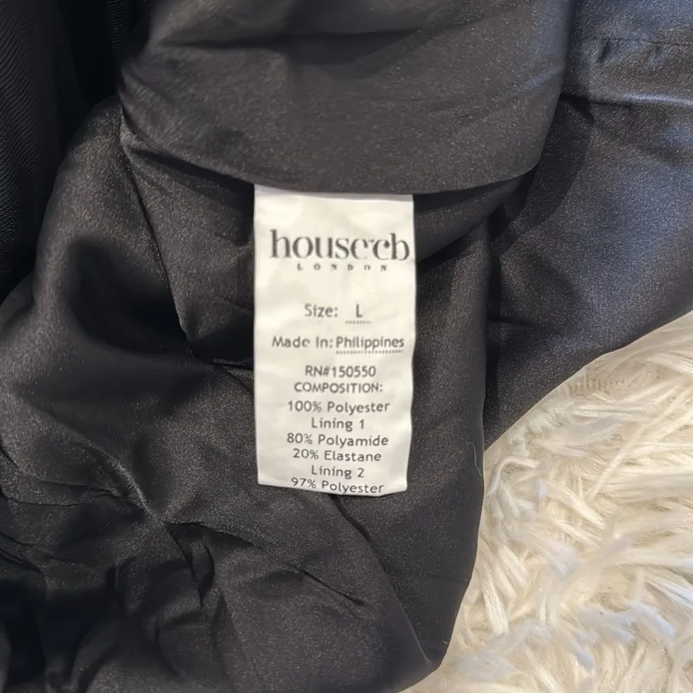 NWOT HOUSE OF CB Stefania Black Corset Maxi Dress sz L - Image 8