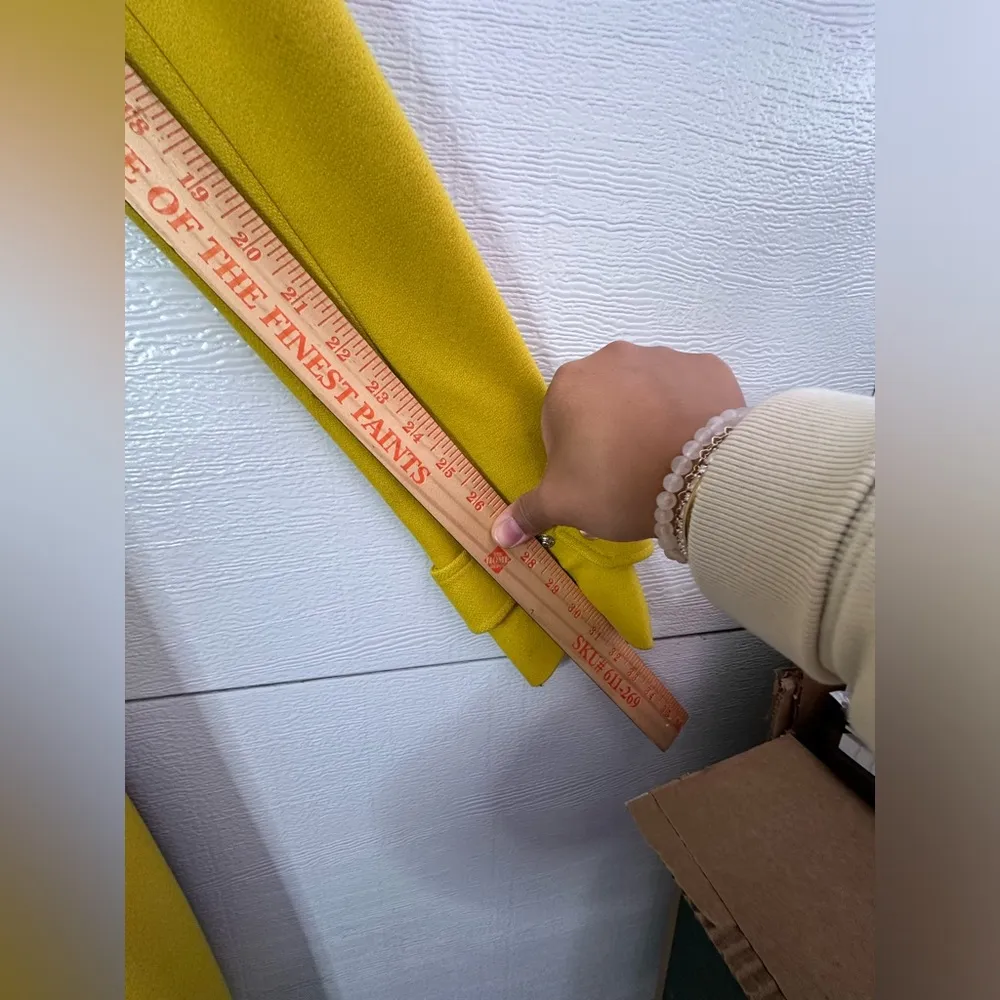 J Crew Chartreuse Yellow Melton Wool Coat Size 6 - Image 12