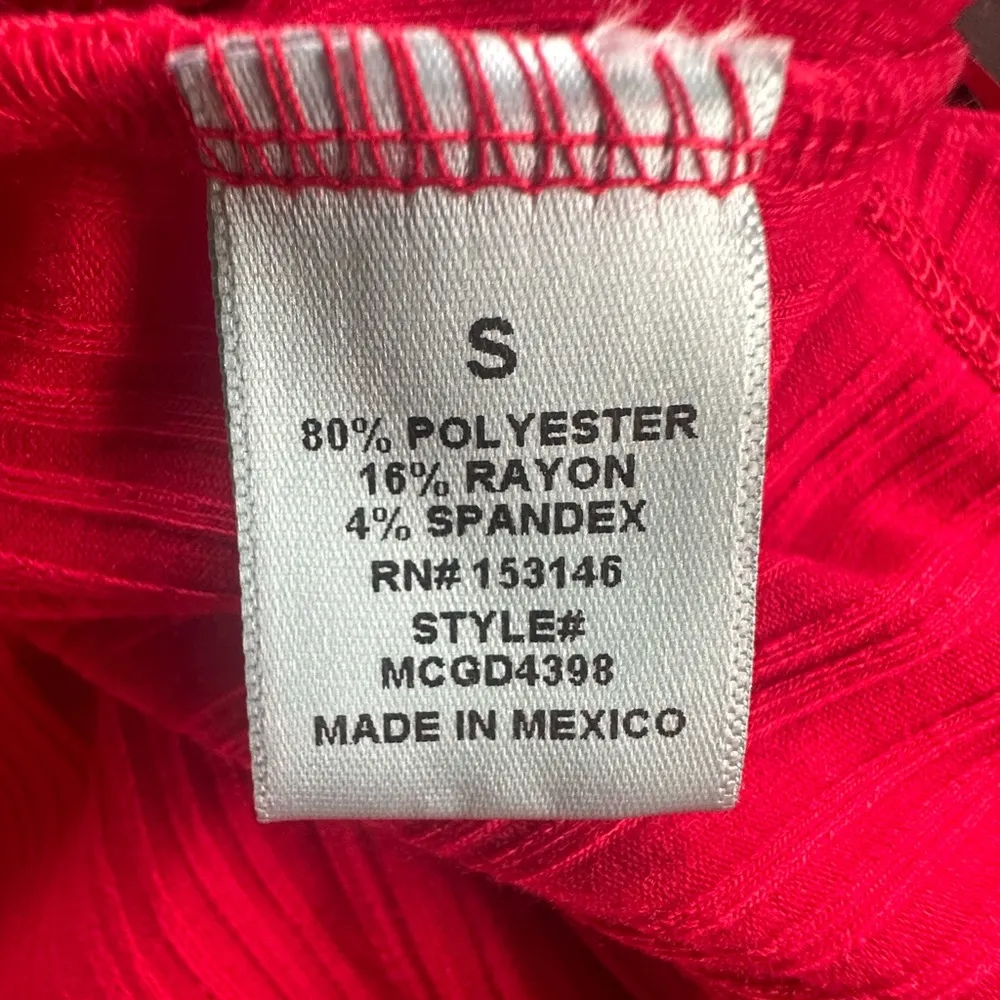 Good Luck Gem Nordstrom Women’s Red Cutout Short Sleeve Mini Dress Size S - Image 2