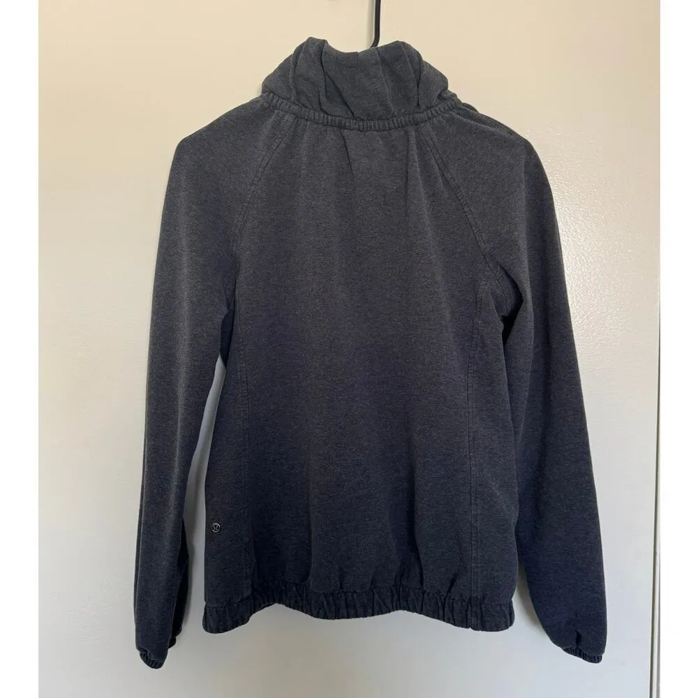 Lululemon After All Pullover in Heathered Black Size 6 - Image 5