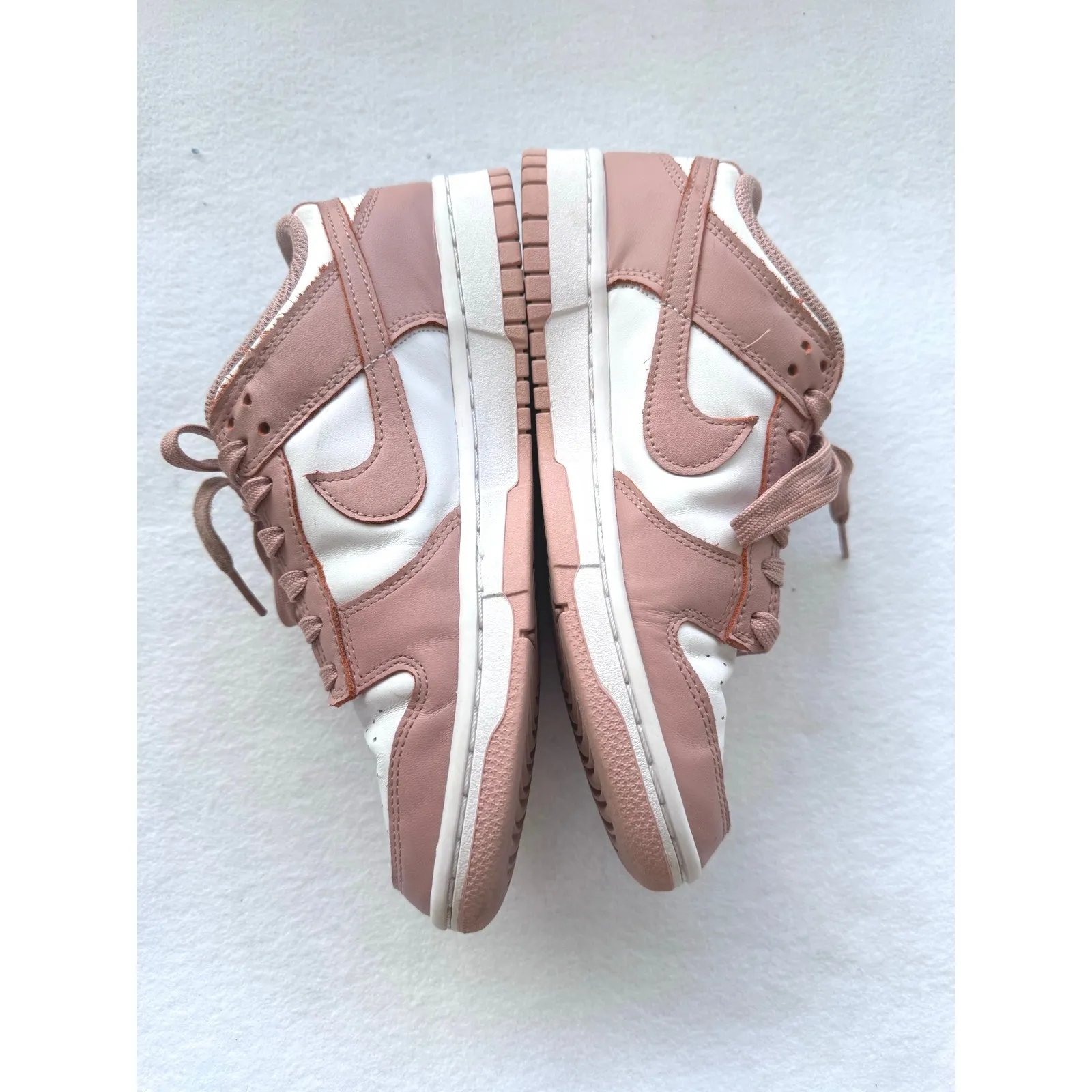 Nike Dunk Low Rose Whisper Sneakers Women’s 7.5 White Dusty Pink DD1503-118 - Image 3