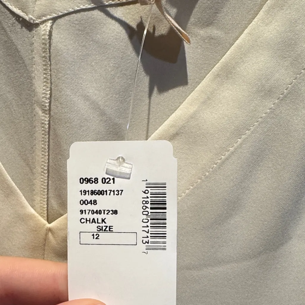 REBECCA TAYLOR Pleated Silk Tank Top NWT 12 - Image 3