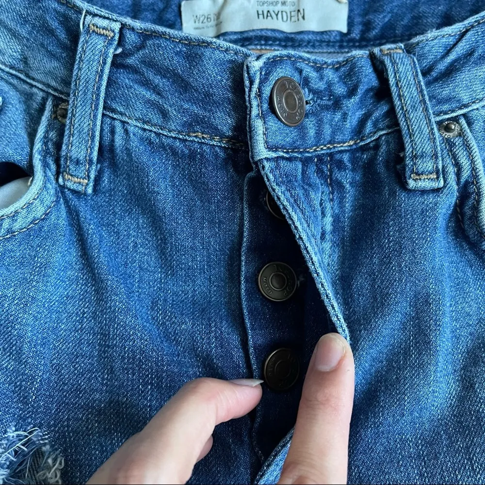 Topshop Hayden Distressed Boyfriend Jeans - Image 4