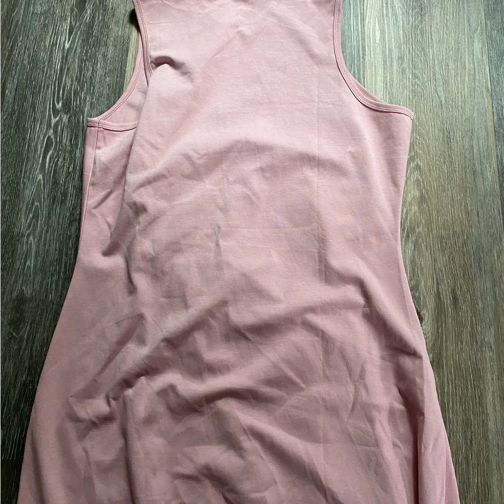 A New Day Sleeveless Gathered Waist Flattering Fitted Pink Midi‎ Dress Sz XL NWT - Image 6