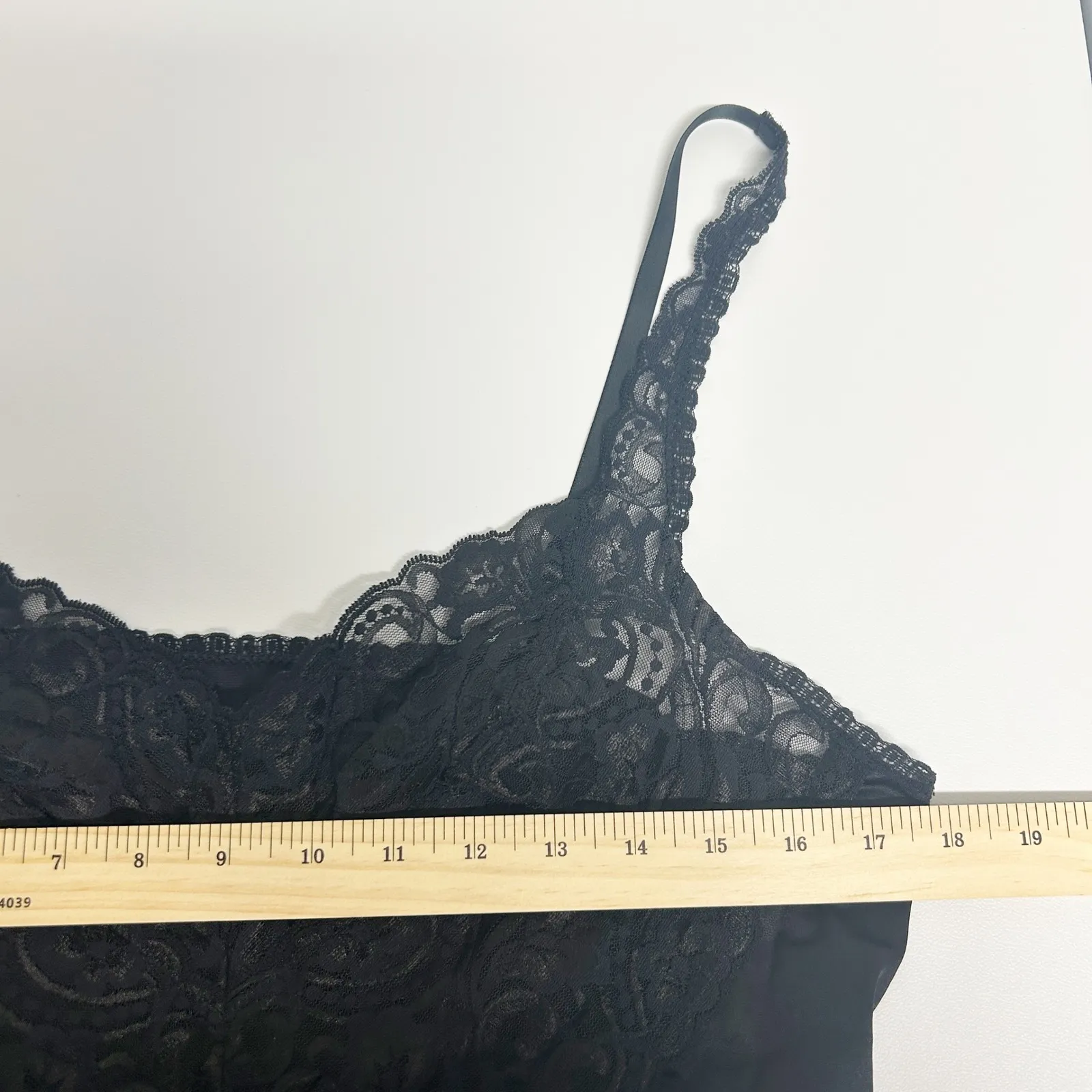 Vanity‎ Fair Womens Vintage Y2k 90s Whimsigoth Witchy Dark Lace Cami Top Size XL - Image 7