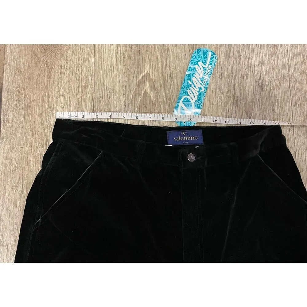 Designer Collections Valentino Viva 20 Black Velour Pants New Size undefined - Image 4