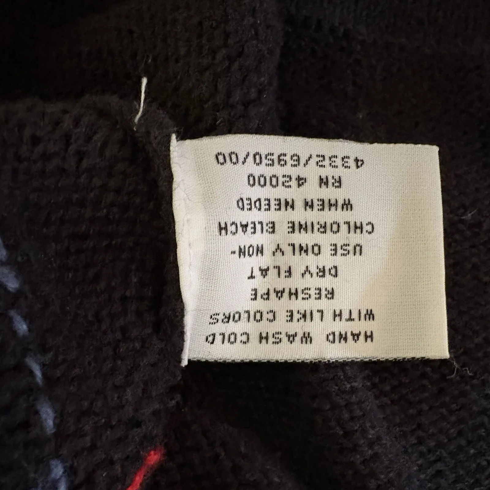 VTG Nutcracker Angel Ugly Christmas Sweater Cardigan Wool Granny Core Small Black - Image 7