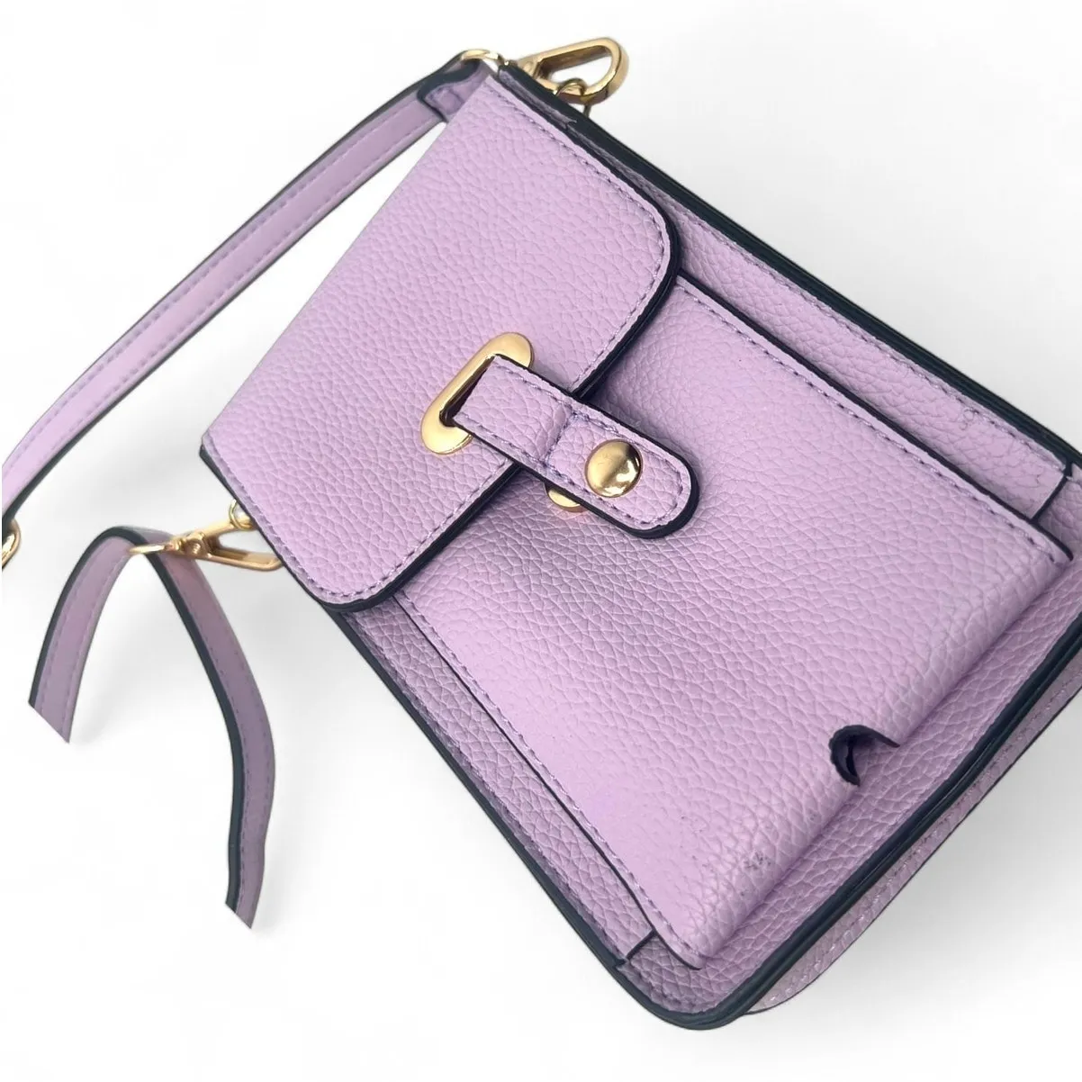 Mellow World Septima Touch Screen Crossbody Bag lilac Purple Leather Bag Purse - Image 2