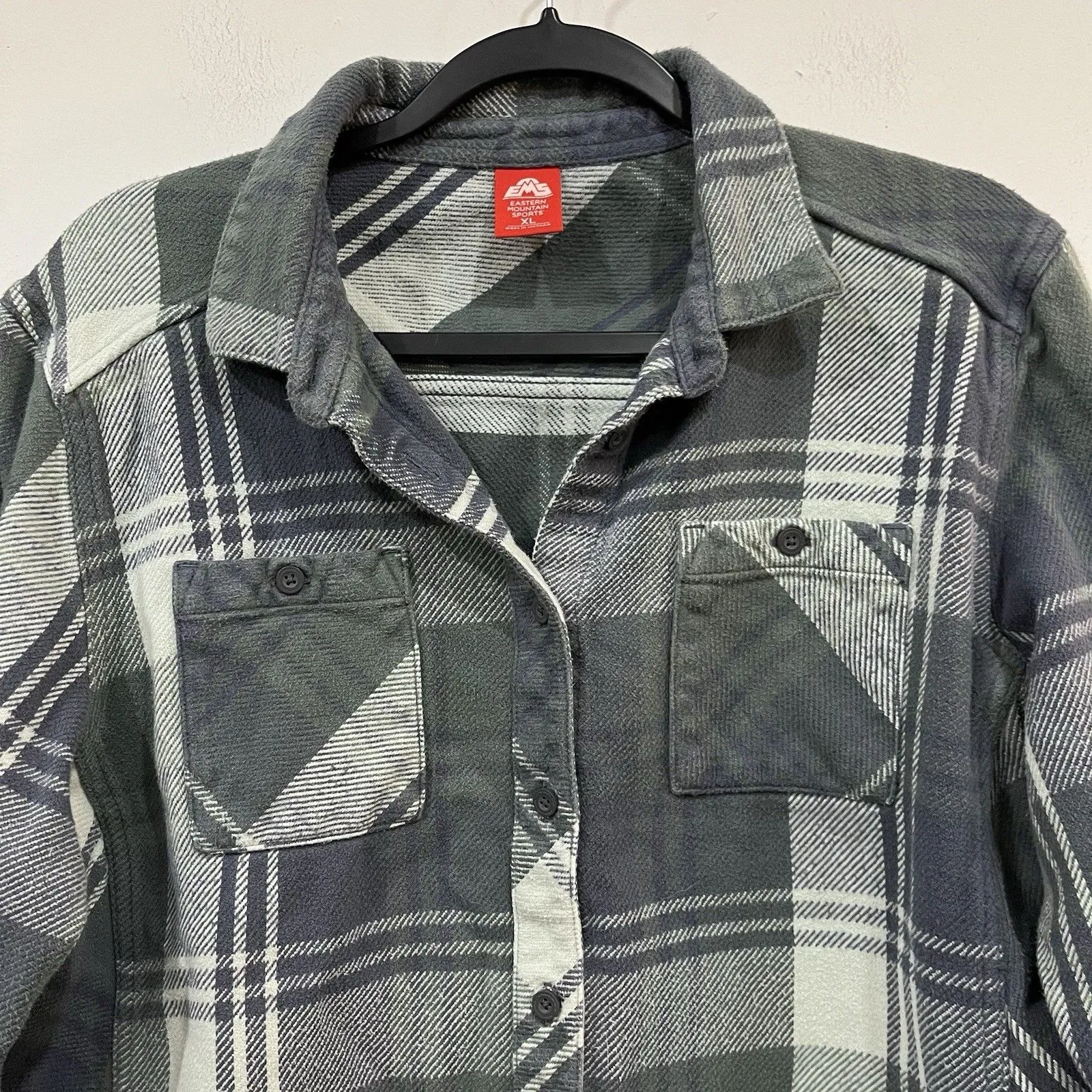 Eastern Mountain Sports Women’s Thick Flannel Shirt Shacket Outdoor XL Cotton - Image 4