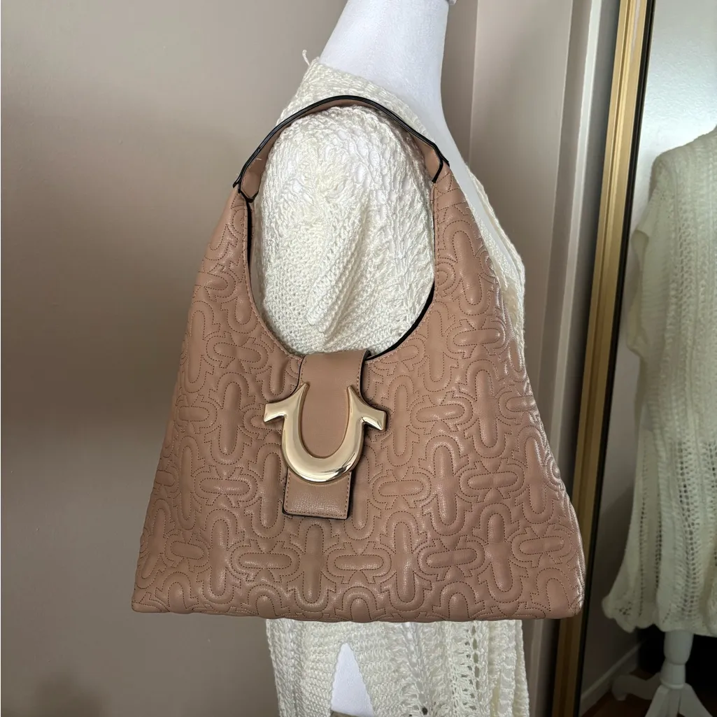 True Religion Tan Hobo Bag - Image 5