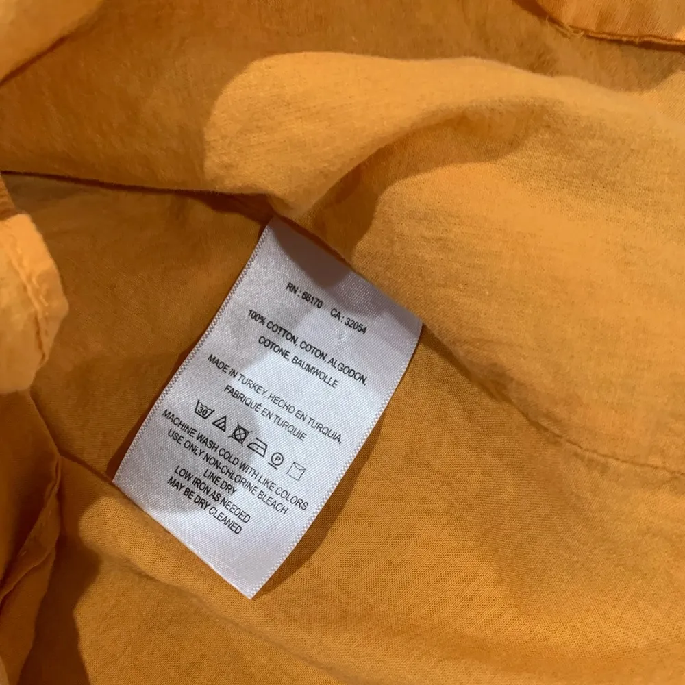 Anthropologie Maeve Martell yellow floral ruffle halter top size M - Image 6