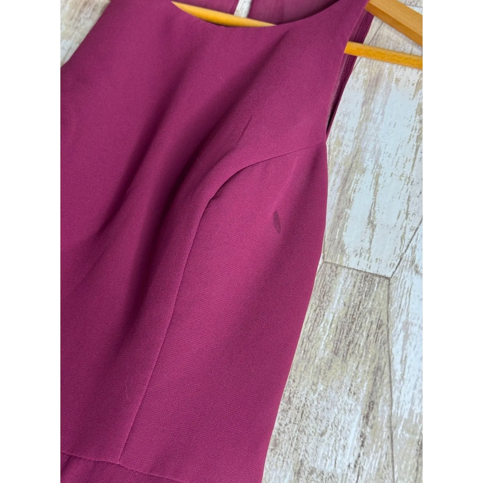 Hayley Paige Occasions Women Cocktail Dress Size 0 Maroon Formal Party Maid READ - Image 7