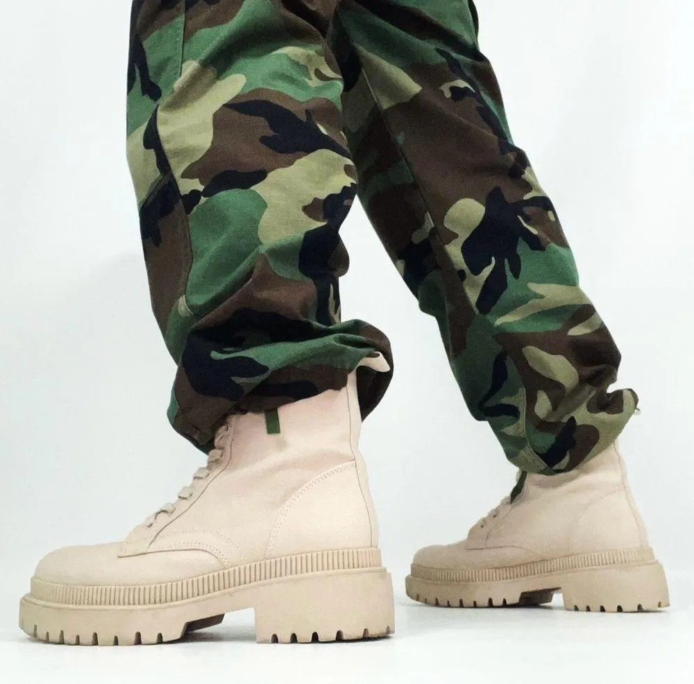 Y2K Women’s Cargo Hot Weather Combat Trousers in Woodland Camo Small Regular - Image 8