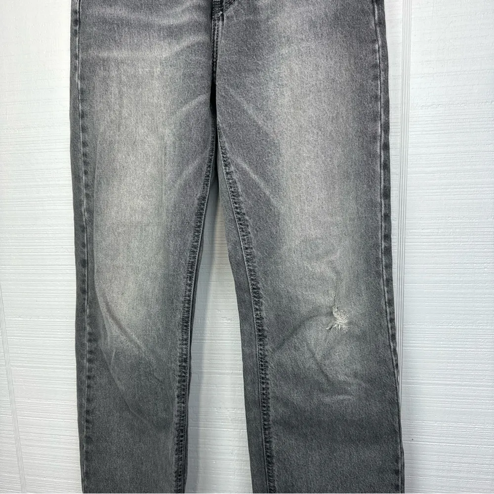 BDG Black Gray Charcoal Wash Stone Distressed Straight Leg Cowboy Jeans 26 - Image 2