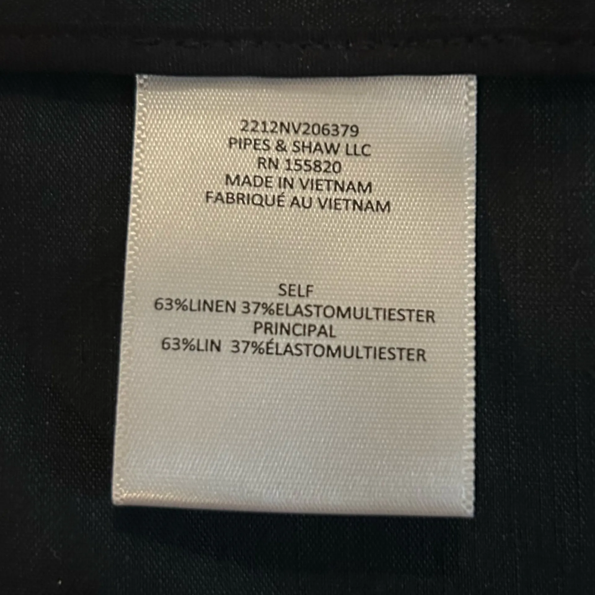 Veronica Beard Navy Blue Linen Blend Trouser Dress Pants Size 4 - Image 5