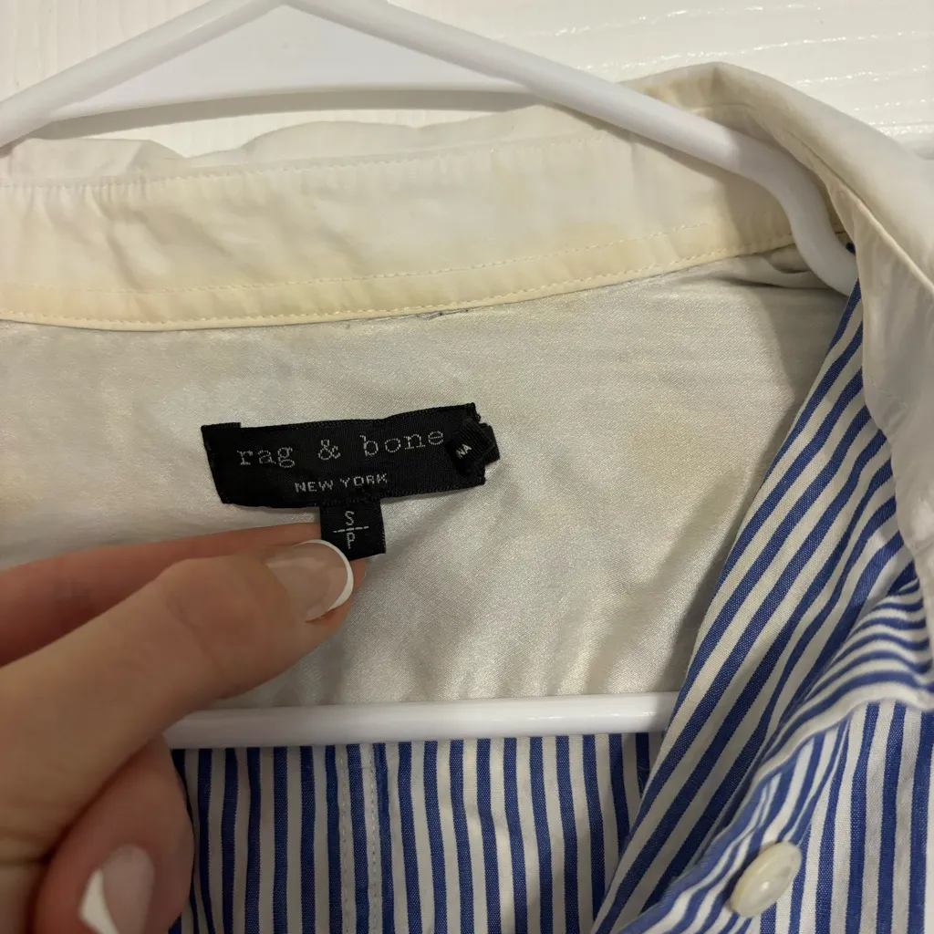 Rag and Bone  Collared Button Down Shirt Dress - Image 5