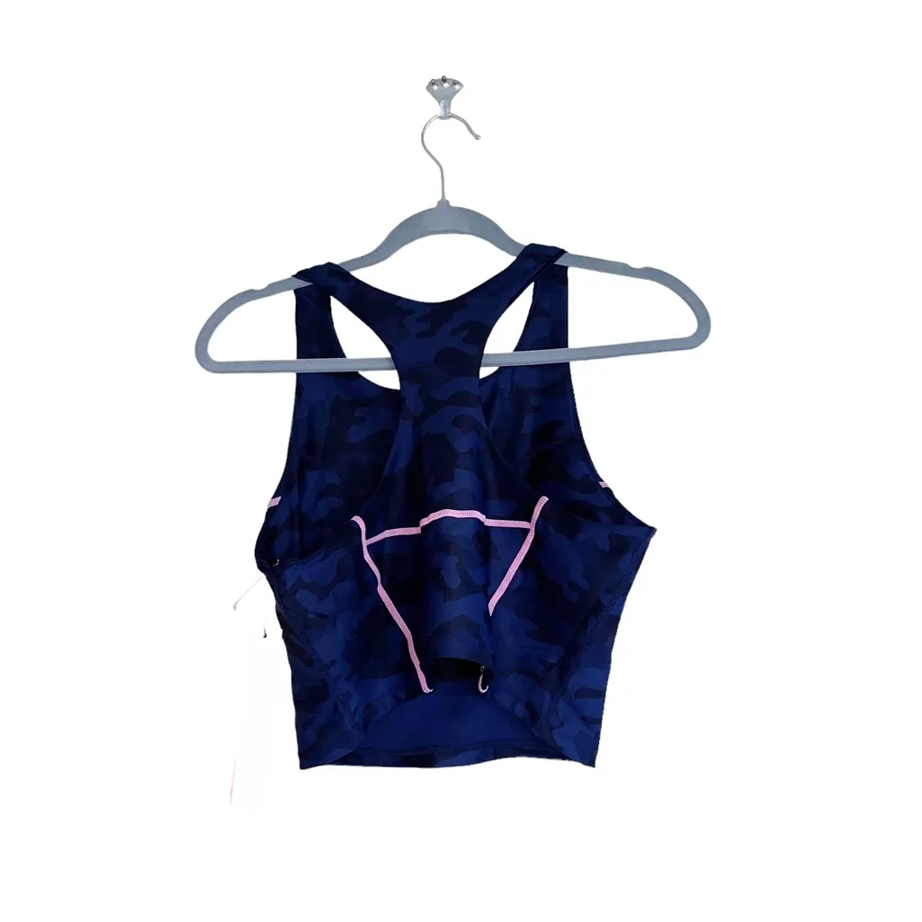 NWT Aqua Women;s Camouflage Contrast Stitch Fitness Sports Bra - Image 8