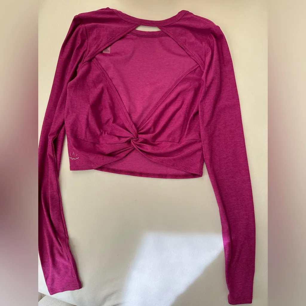 Beyond Yoga Long Sleeve Tee - Berry - Image 3