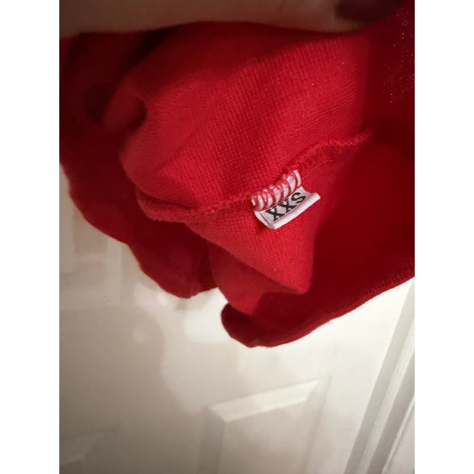 Big Bud Press Bedroom Tank Top Red Scoop Neck XXS Cotton Spandex Made in LA - Image 5