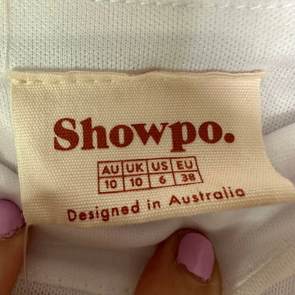 NEW Showpo. Coming For You Mesh midi Dress in white size 6 - Image 4