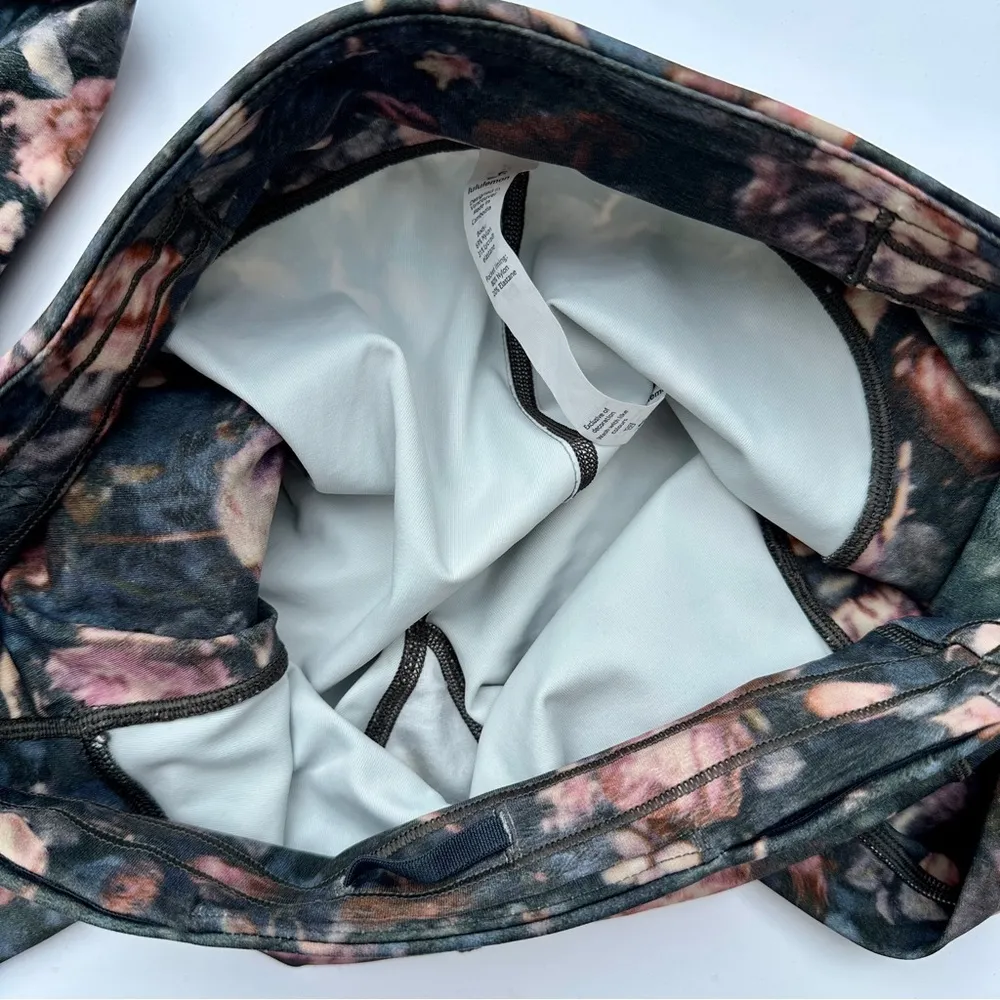 HTF Lululemon Fast and Free High-Rise Tight 25” Floral Dark Forest Size 6 (EUC) - Image 11