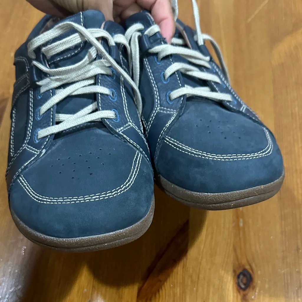 Barefoot Freedom Dark Blue Leather Shoes 9WW Size 9 - Image 9