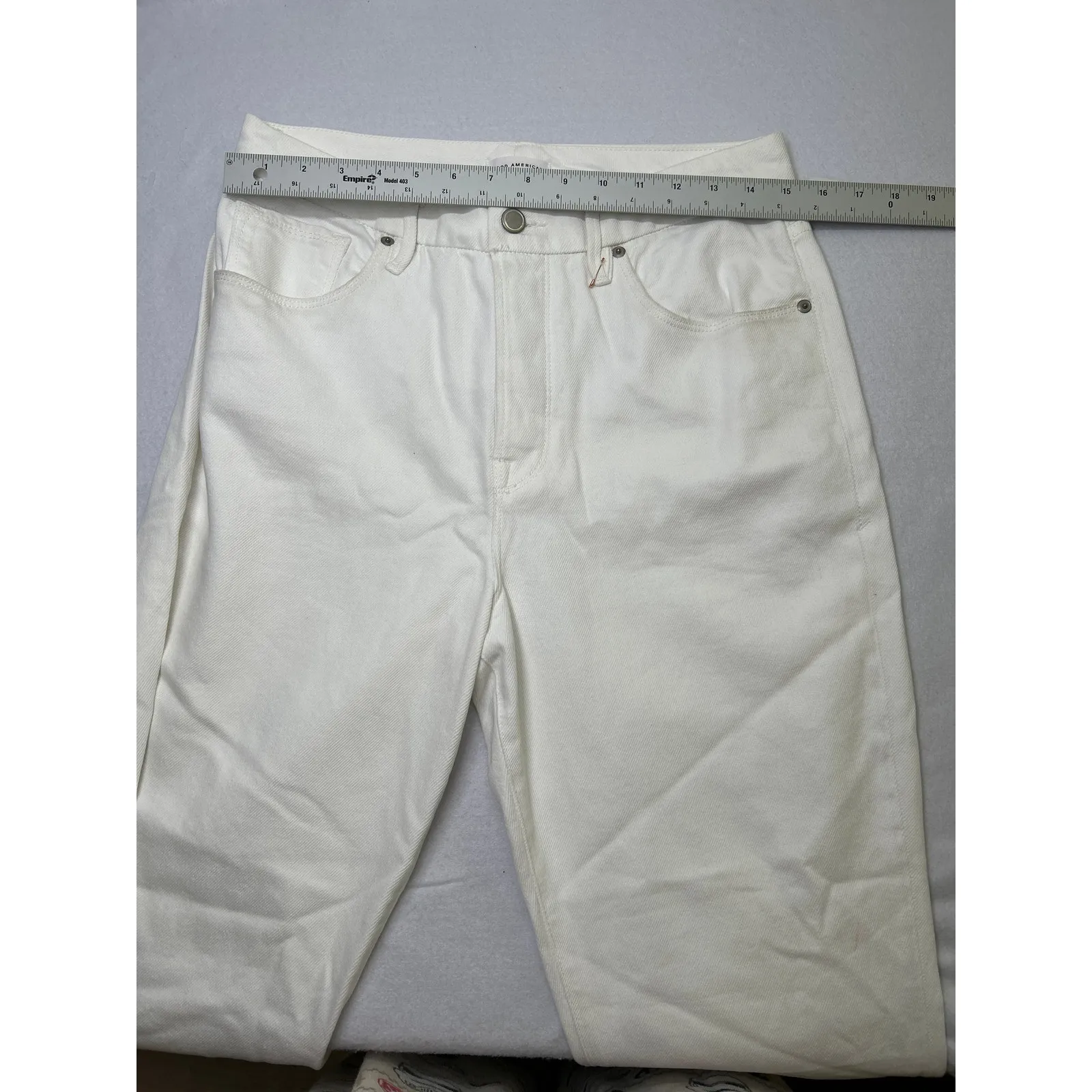 Good American Women's Good Boy White Ankle Wrap Tie Jeans Size 8. NWT - Image 10