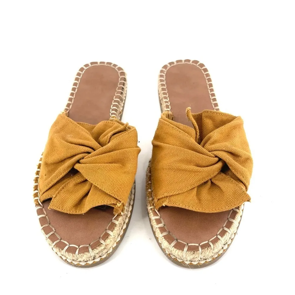 Universal Thread Mustard Bow Espadrille Sandals - Image 2
