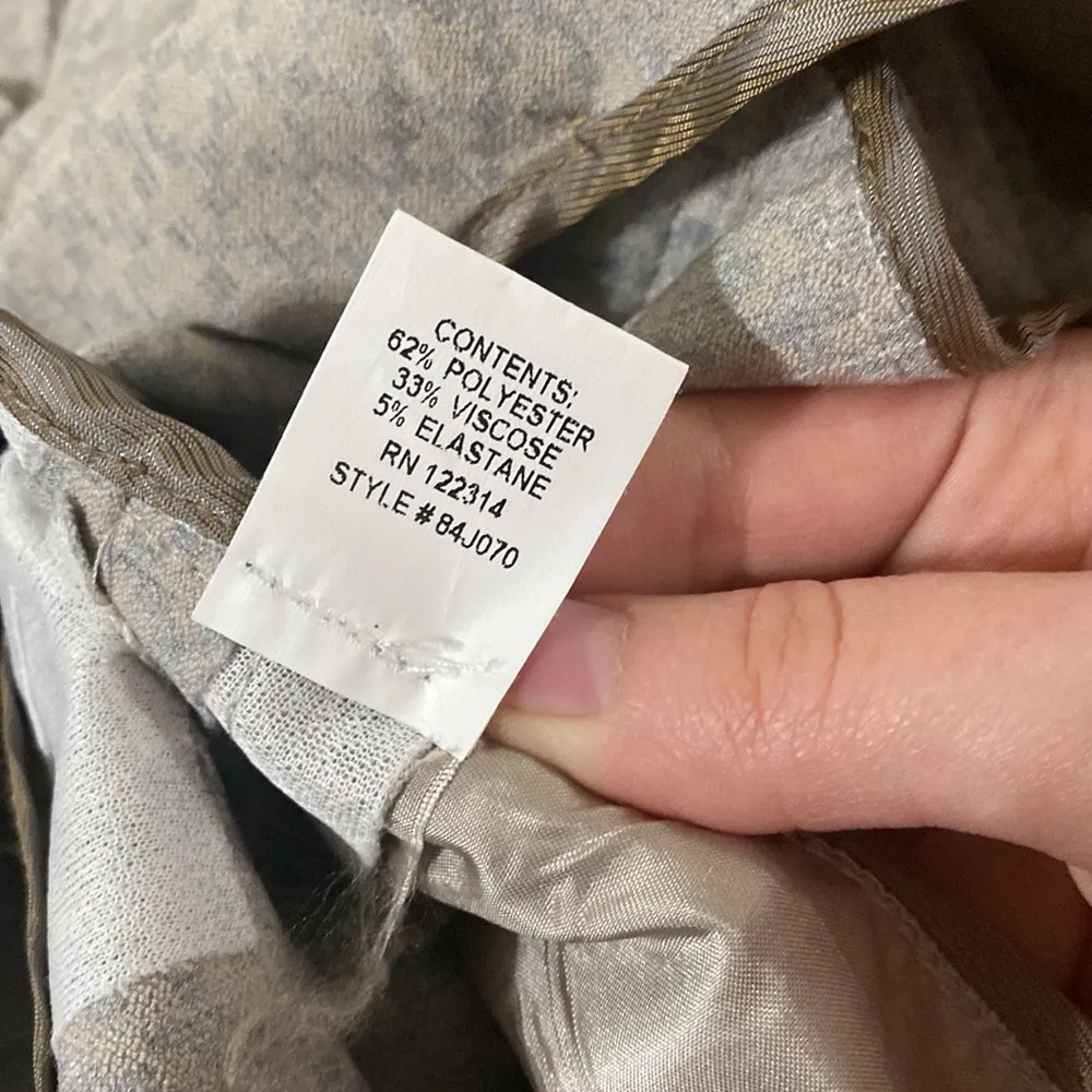 Peace of Cloth Geo print stretch one button blazer made in New York size 10 - Image 14